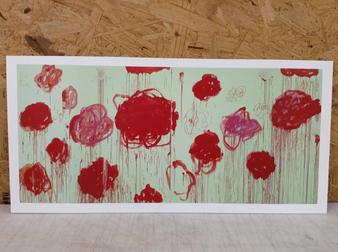 Cy Twombly Print in Colors 16.5x8" (1 of 1)