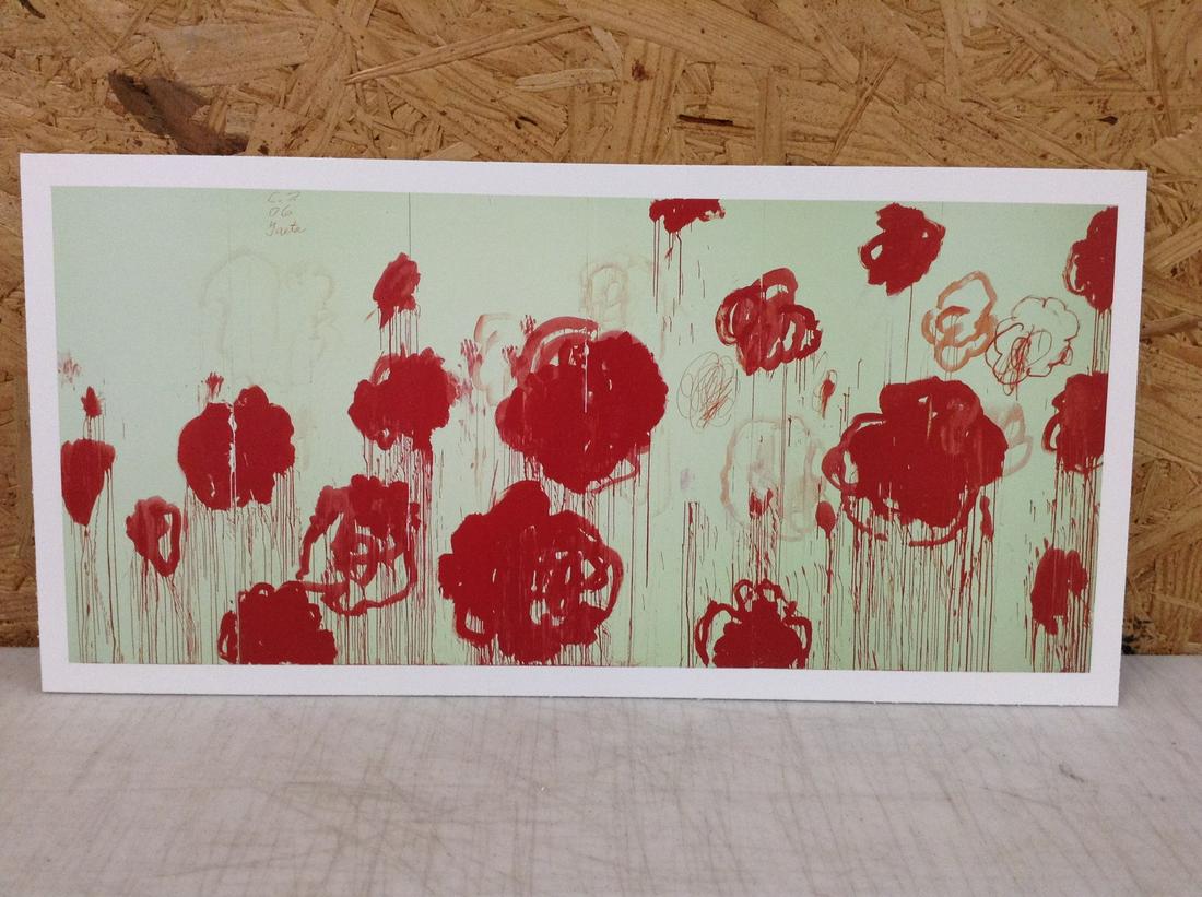 Cy Twombly Print in Colors 16.25x8" (1 of 1)