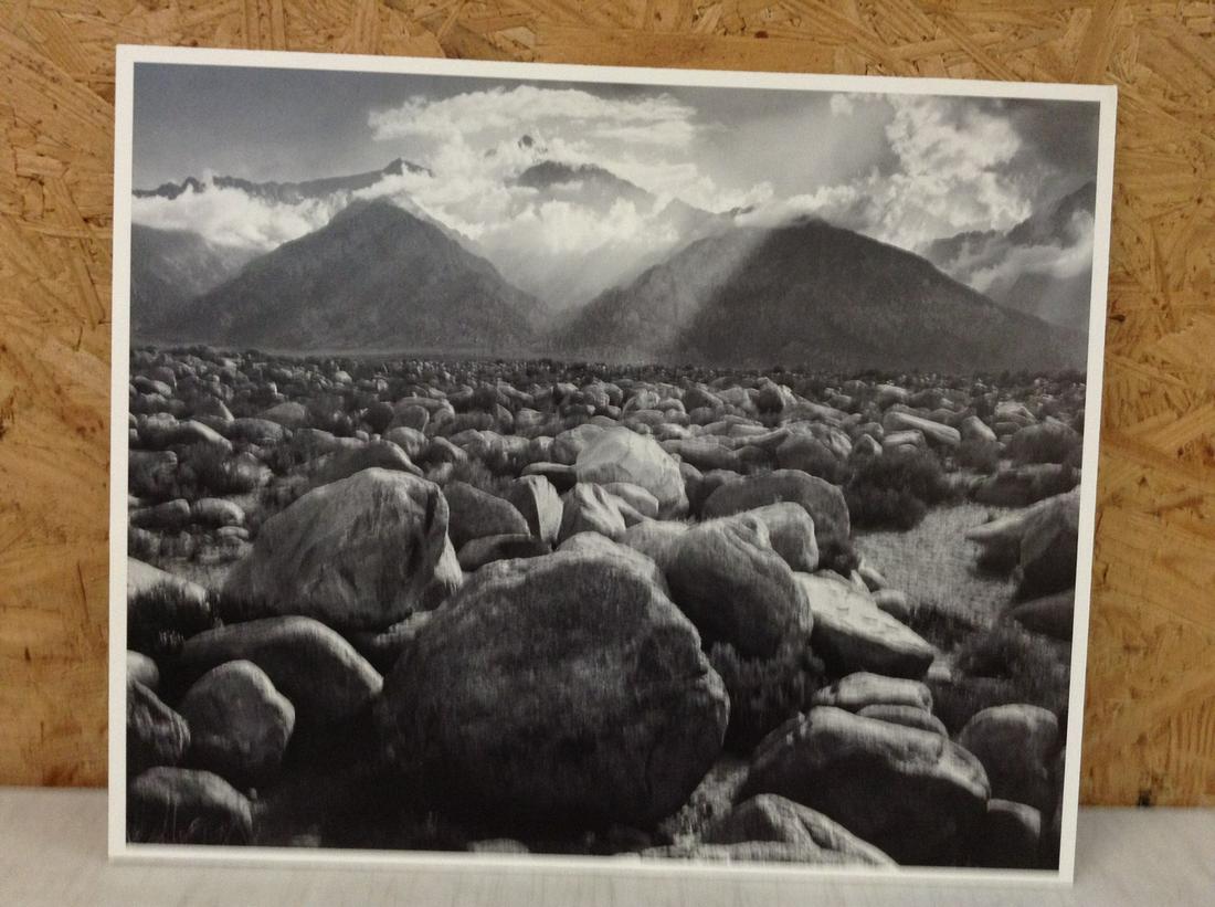Ansel Adams "Mt. Williamson, Sierra Nevada from Manzanar, CA, 1944" Print in Colors 15x12.25" (1 of 1)