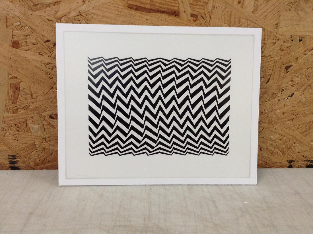 Bridget Riley Print in Colors 7.75x6.25" (1 of 1)