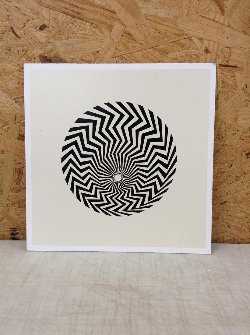 Bridget Riley Print in Colors 8.5x8.75" (1 of 1)