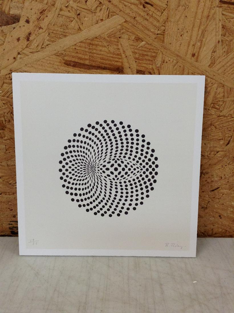 Bridget Riley Print in Colors 6.5x6.5" (1 of 1)