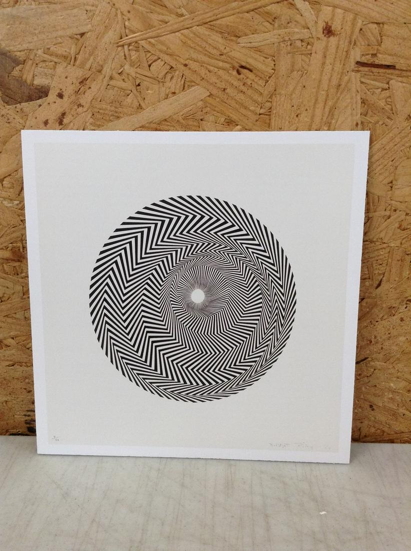 Bridget Riley Print in Colors 7.25x7.25" (1 of 1)