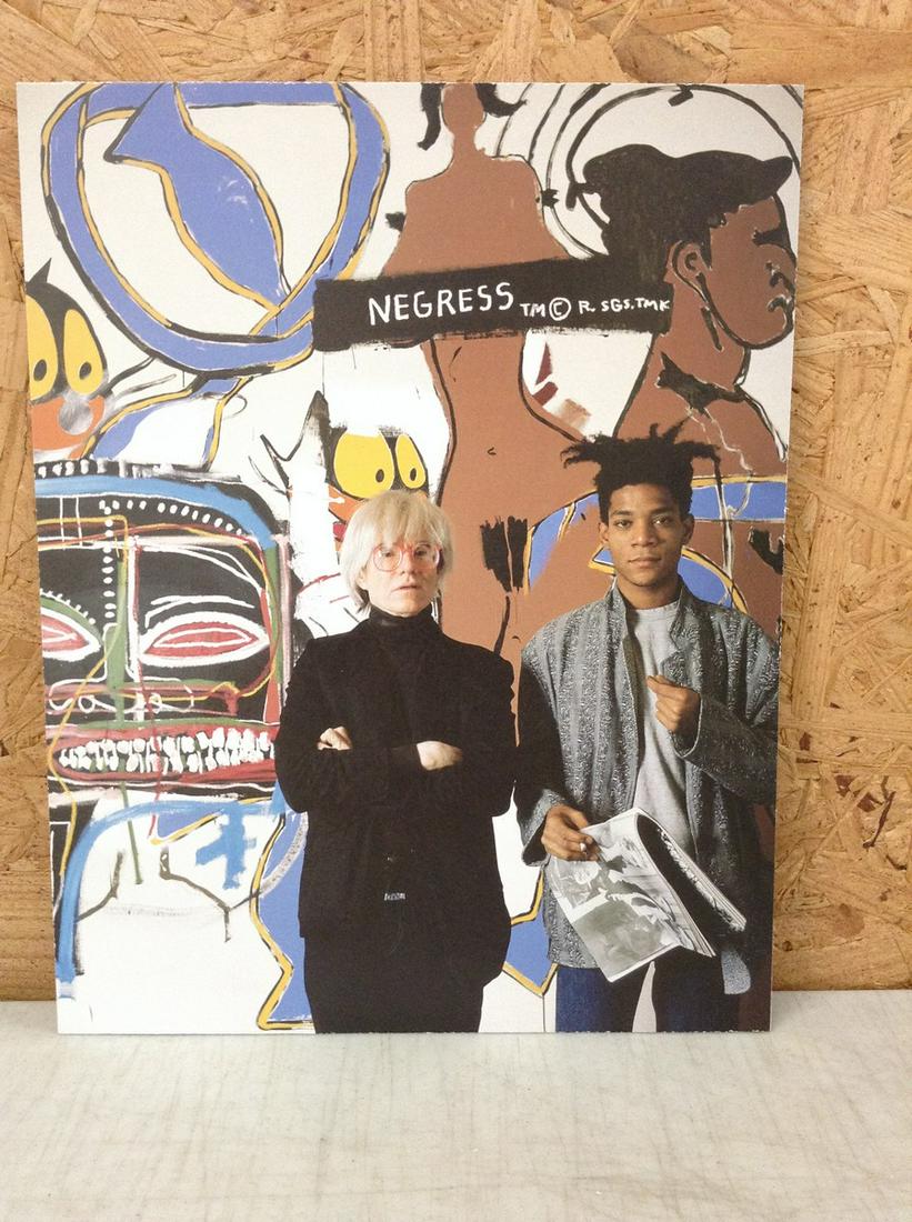 Print in Colors of Andy Warhol and Jean Michel Basquiat 12x9.25": Print in Colors of Andy Warhol and Jean Michel Basquiat 12x9.25"