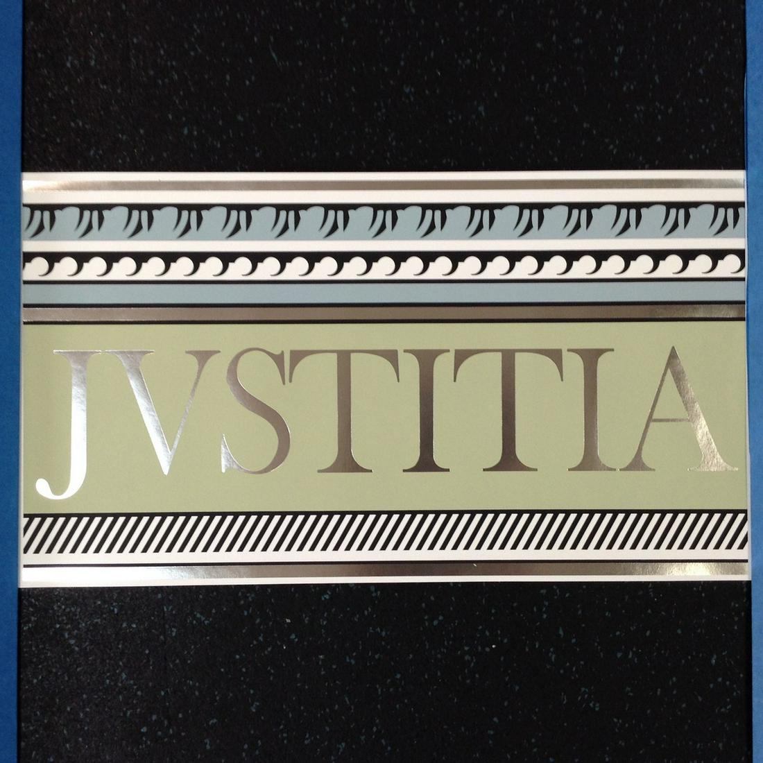 Roy Lichtenstein "JVSTITIA" Lithograph 20.5x11.5" (1 of 1)