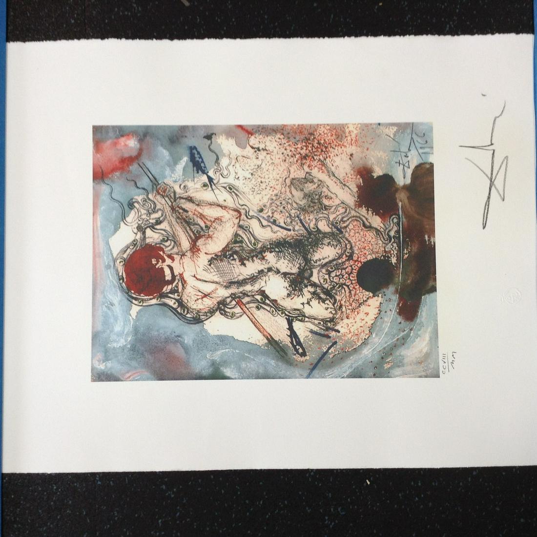 Salvador Dali Signed Litho on wove paper 25.75x19.75" (1 of 1)