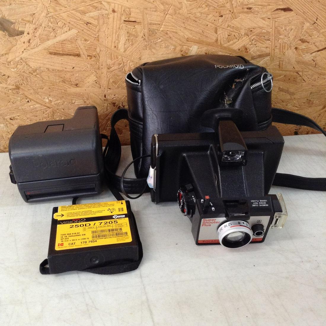 Two Vintage Polaroid Cameras and Kodak VISION2 250D/7205 (1 of 1)