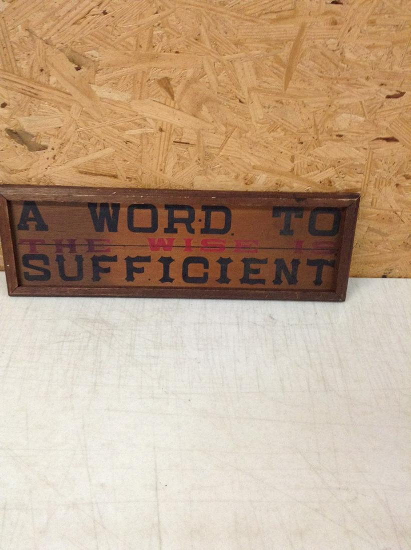 Wooden Wall Plaque 19x6" (1 of 1)