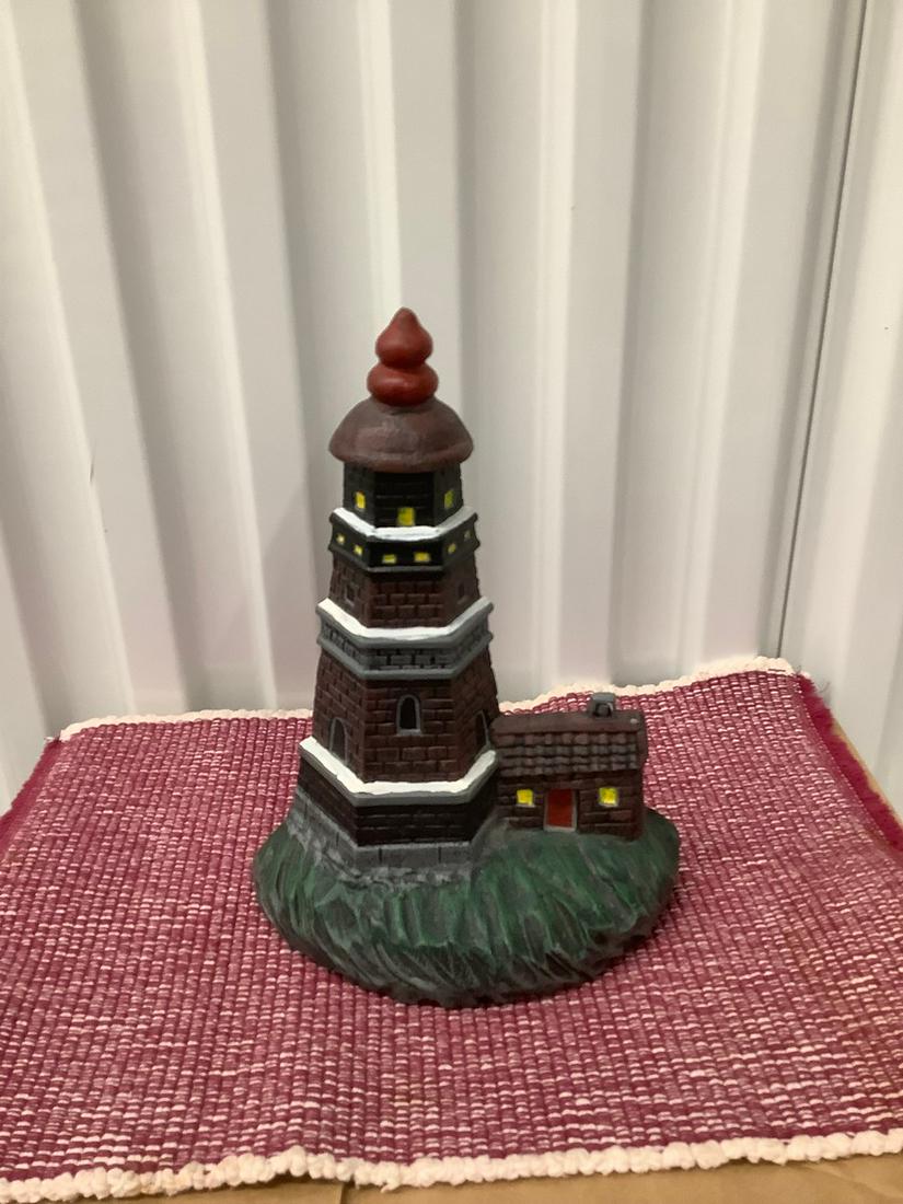 Cast Iron Light House Door Stopper 11x9: Cast Iron Light House Door Stopper 11x9