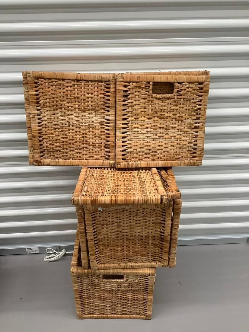 Ikea Stacking Wicker Baskets: Ikea Stacking Wicker Baskets