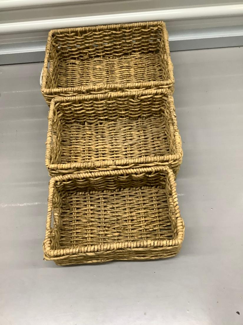 Set of 3 nesting baskets, largest 14x5.5"` (1 of 1)