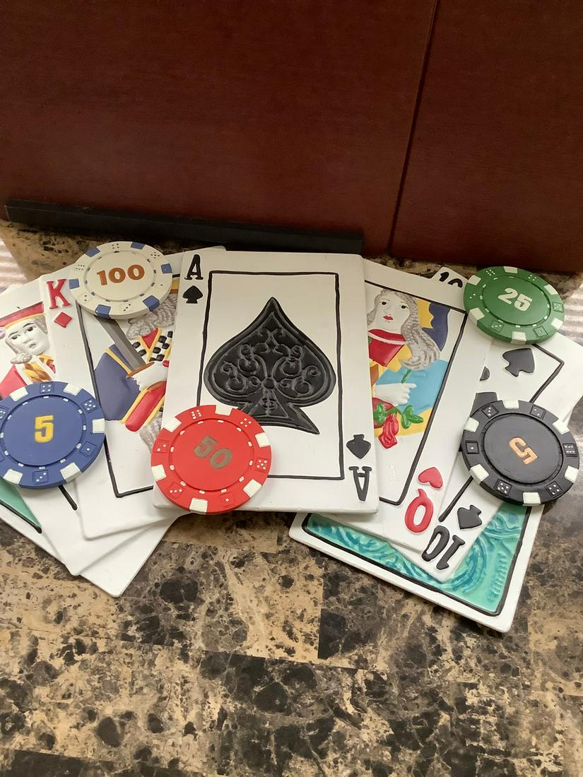 Playing Card Wall Hanging 13.5x23: Playing Card Wall Hanging 13.5x23