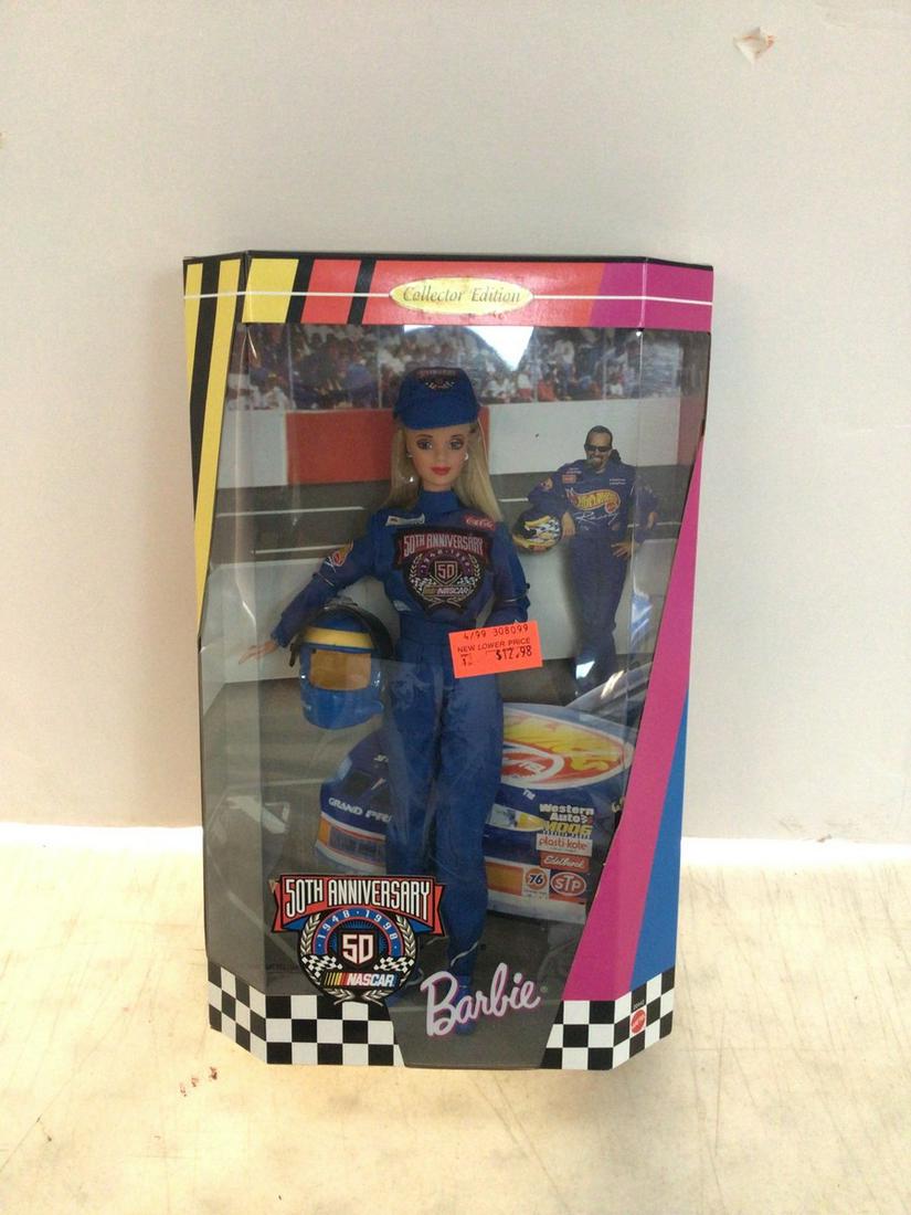 Barbie 50th anniversary nascar doll: Barbie 50th anniversary nascar doll