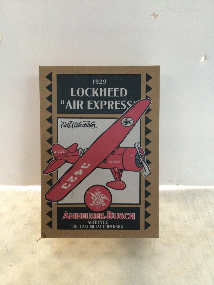 1929 Lockheed "Air Express" Anheuser-busch diecast coin bank: 1929 Lockheed "Air Express" Anheuser-busch diecast coin bank