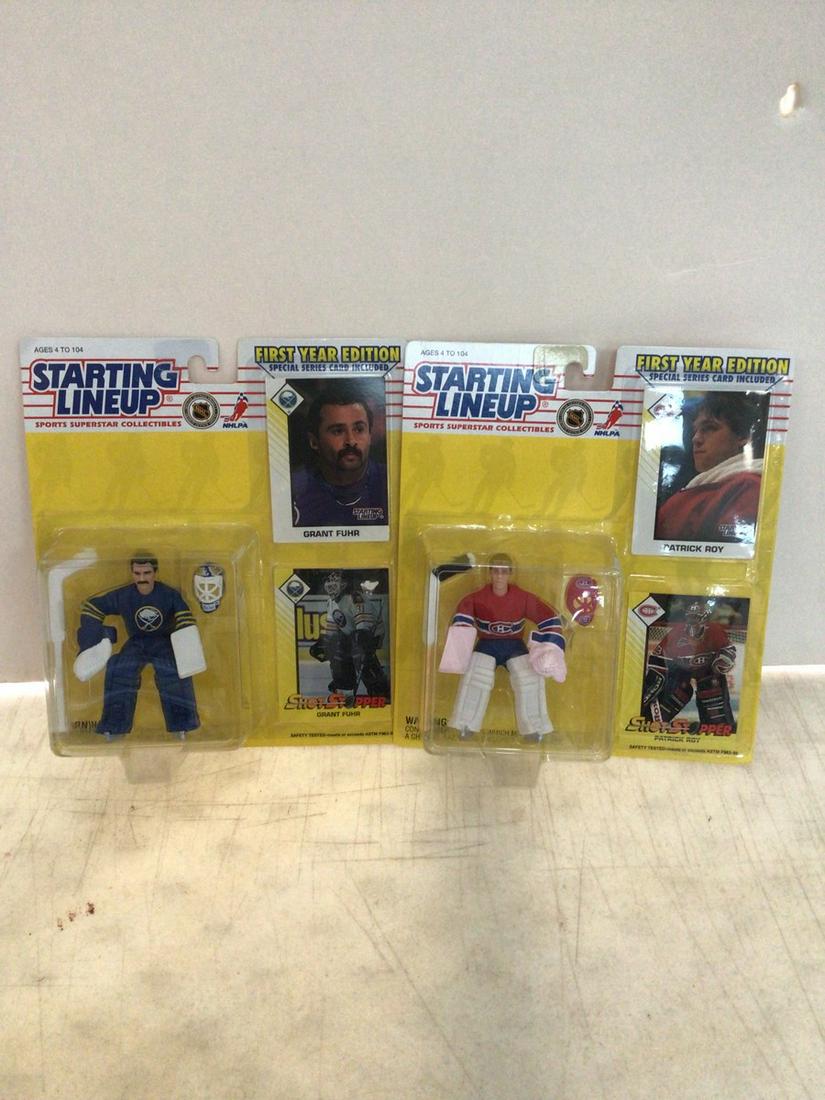 lot of two starting lineup first year addition hockey figures sets (1 of 1)