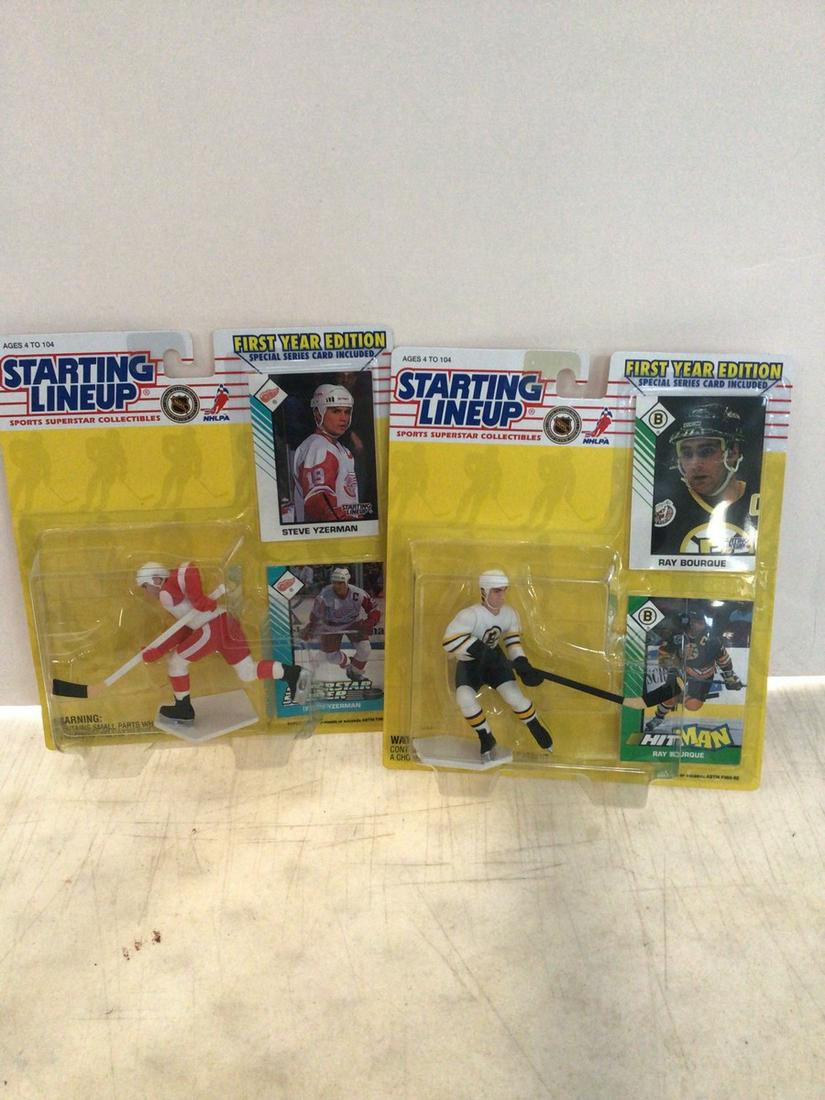 lot of two starting lineup first year addition hockey figures sets (1 of 1)