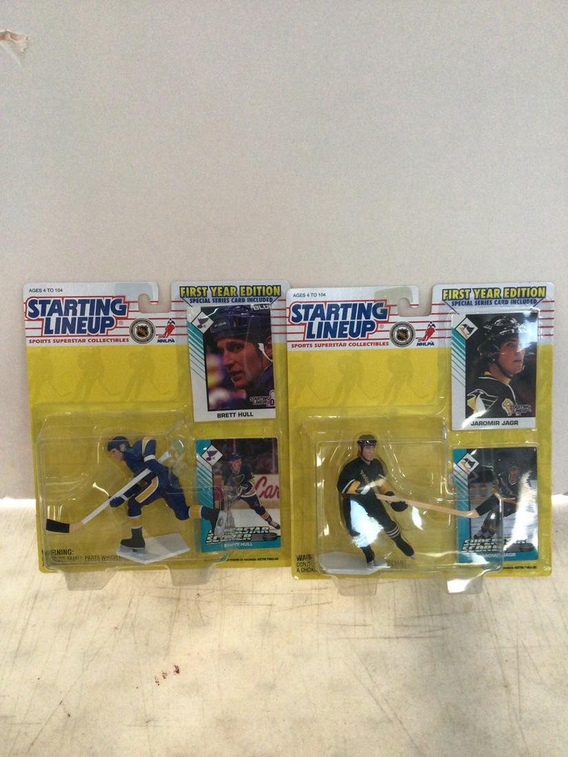 lot of two starting lineup first year addition hockey figures sets (1 of 1)