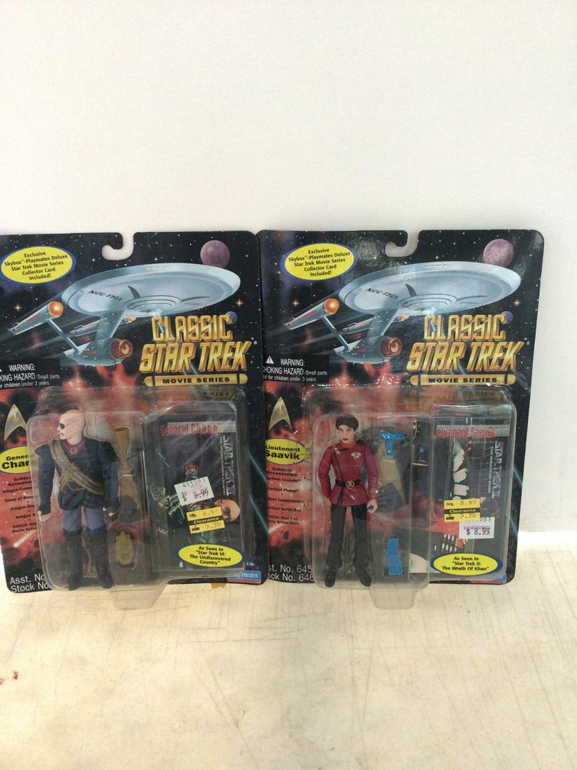 two star trek general chang and lieutenant saavik new in package: two star trek general chang and lieutenant saavik new in package
