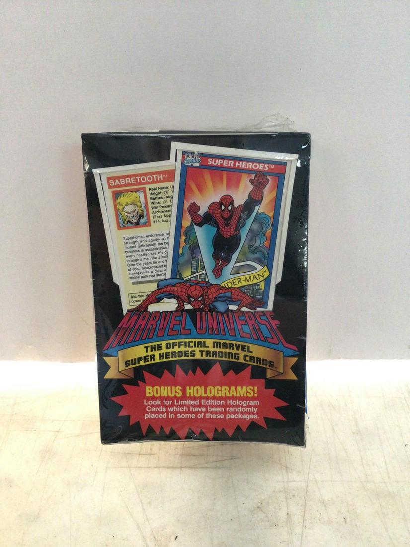 1990 marvel universe official marvel superhero trading cards sealed (1 of 1)
