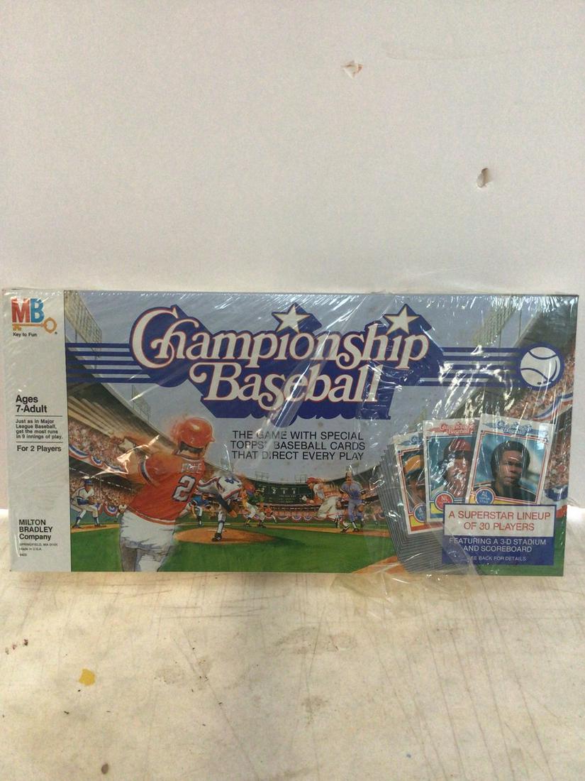 milton bradley championship baseball game partly sealed: milton bradley championship baseball game partly sealed