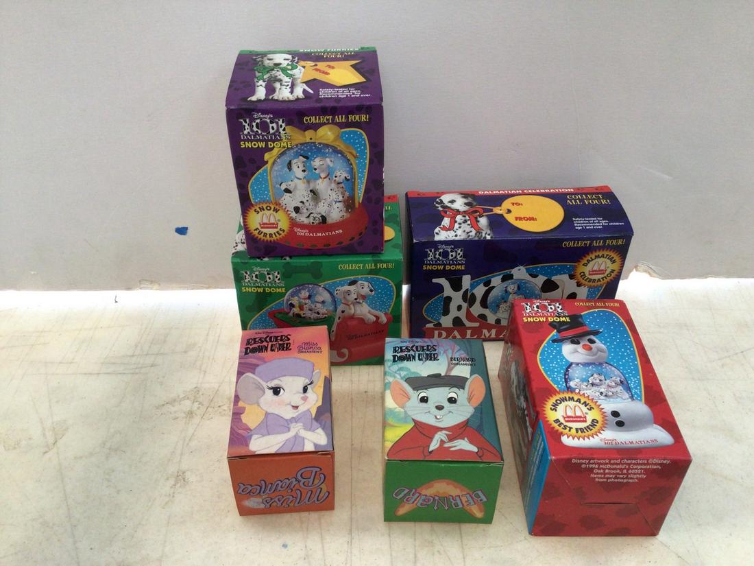 Disney McDonalds 101 Dalmations and Rescuers Globes and Ornaments: Disney McDonalds 101 Dalmations and Rescuers Globes and Ornaments