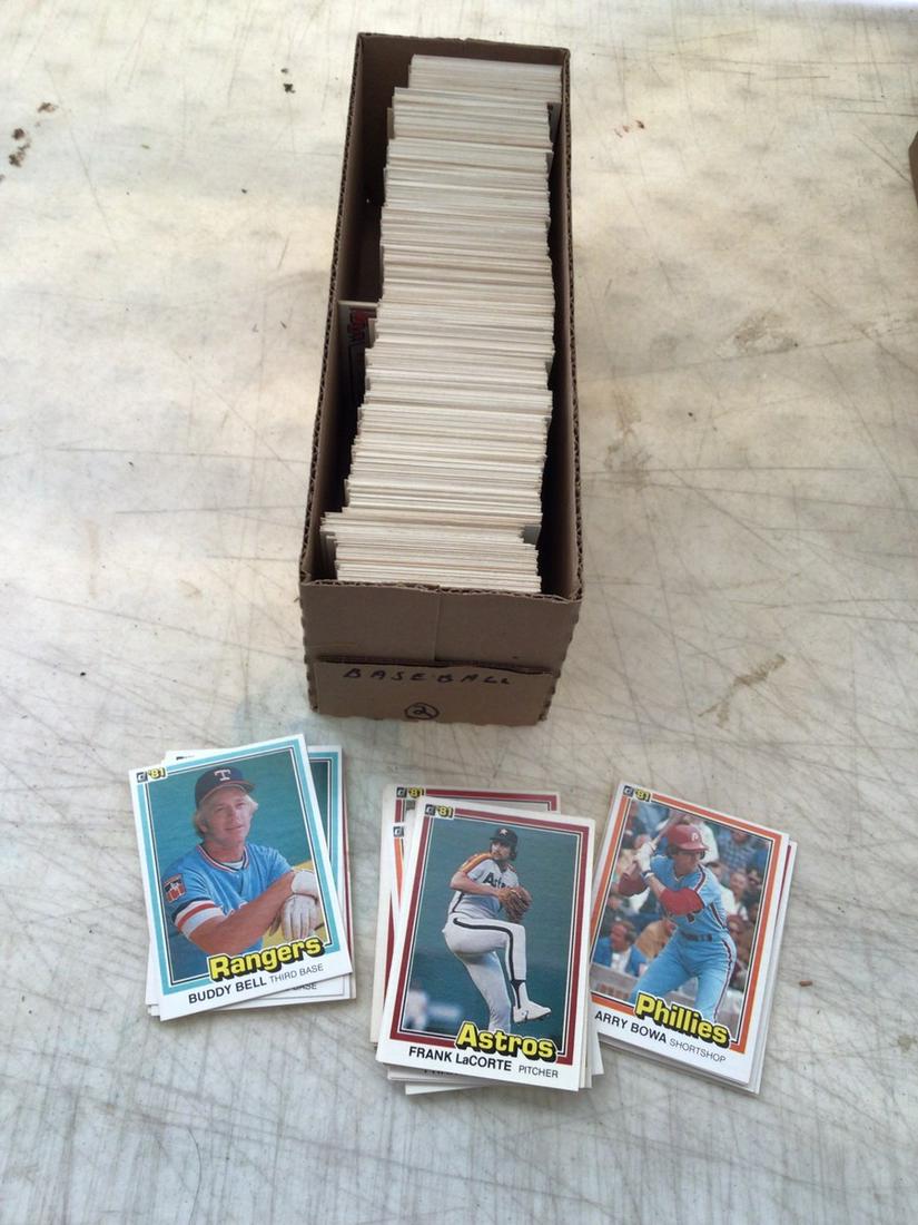 1981 Donruss baseball cards Box 2 (1 of 1)