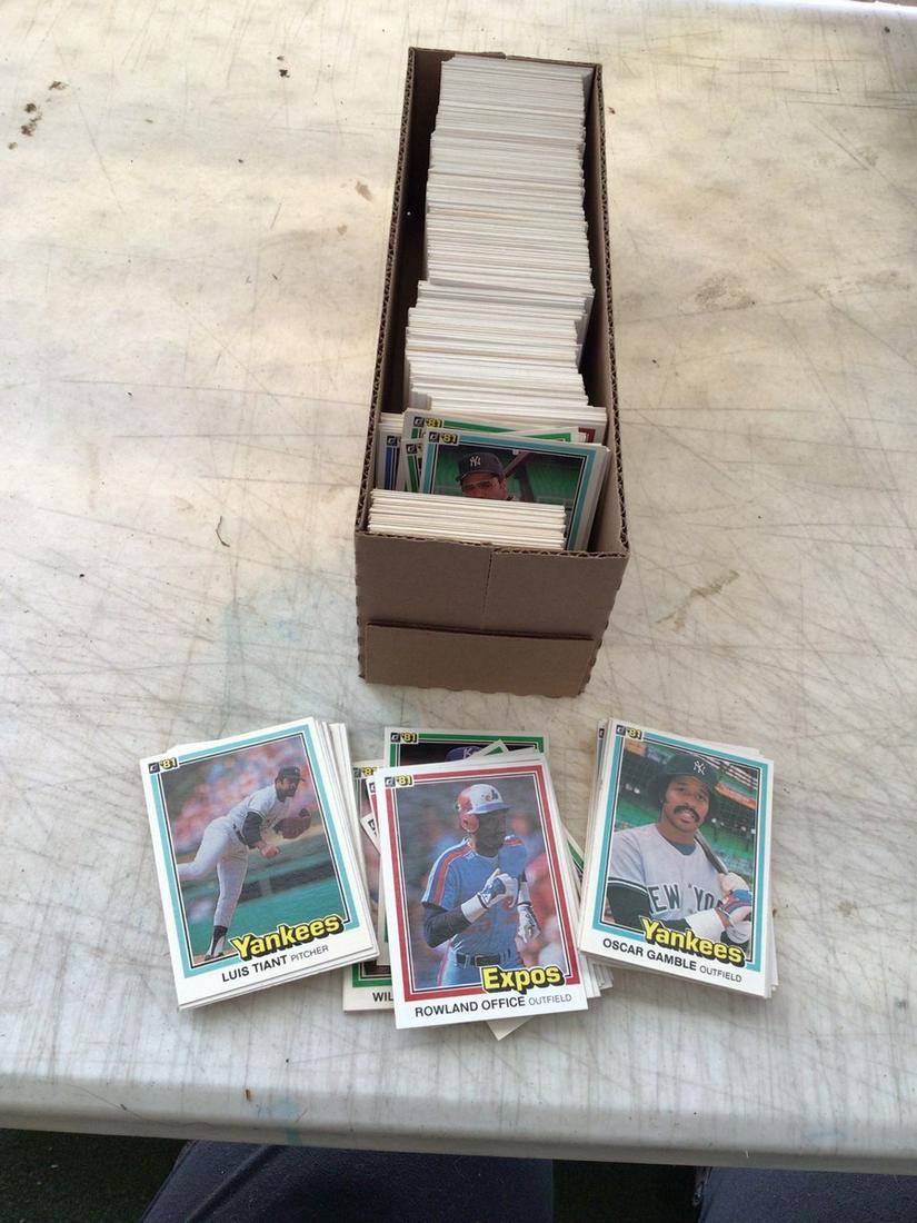 1981 Donruss baseball cards Box 3 (1 of 1)