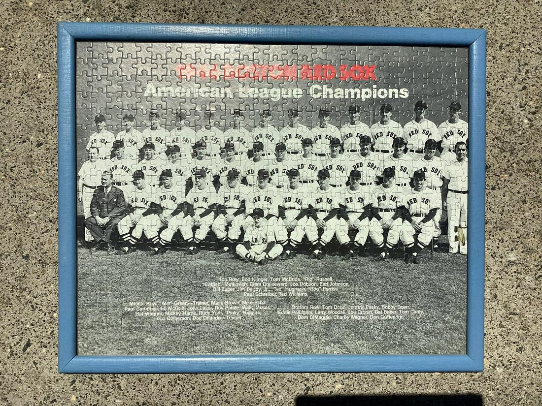 1946 Boston Red Sox American League Champions Framed Puzzle 21"x17" (1 of 1)