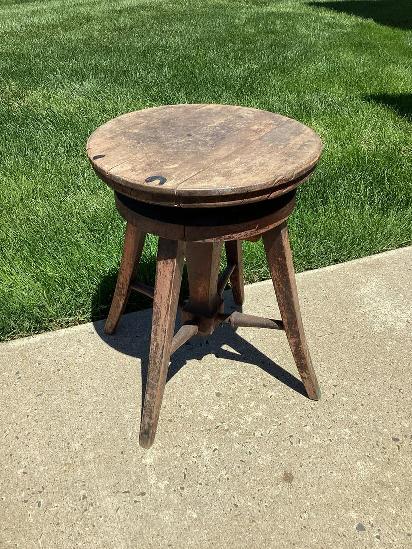Early Swivel Piano Stool 19" (1 of 1)