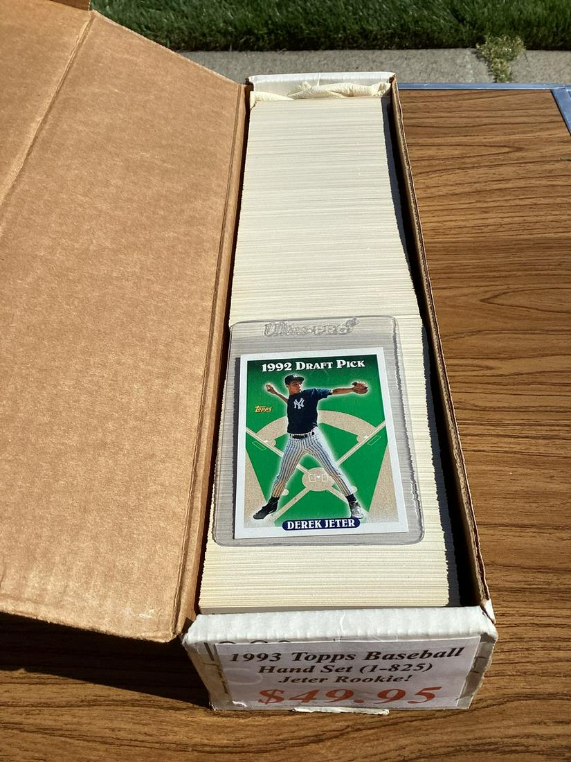 1993 Derek Jeter Rookie Card and Full Hand Collated Topps Set (1 of 1)