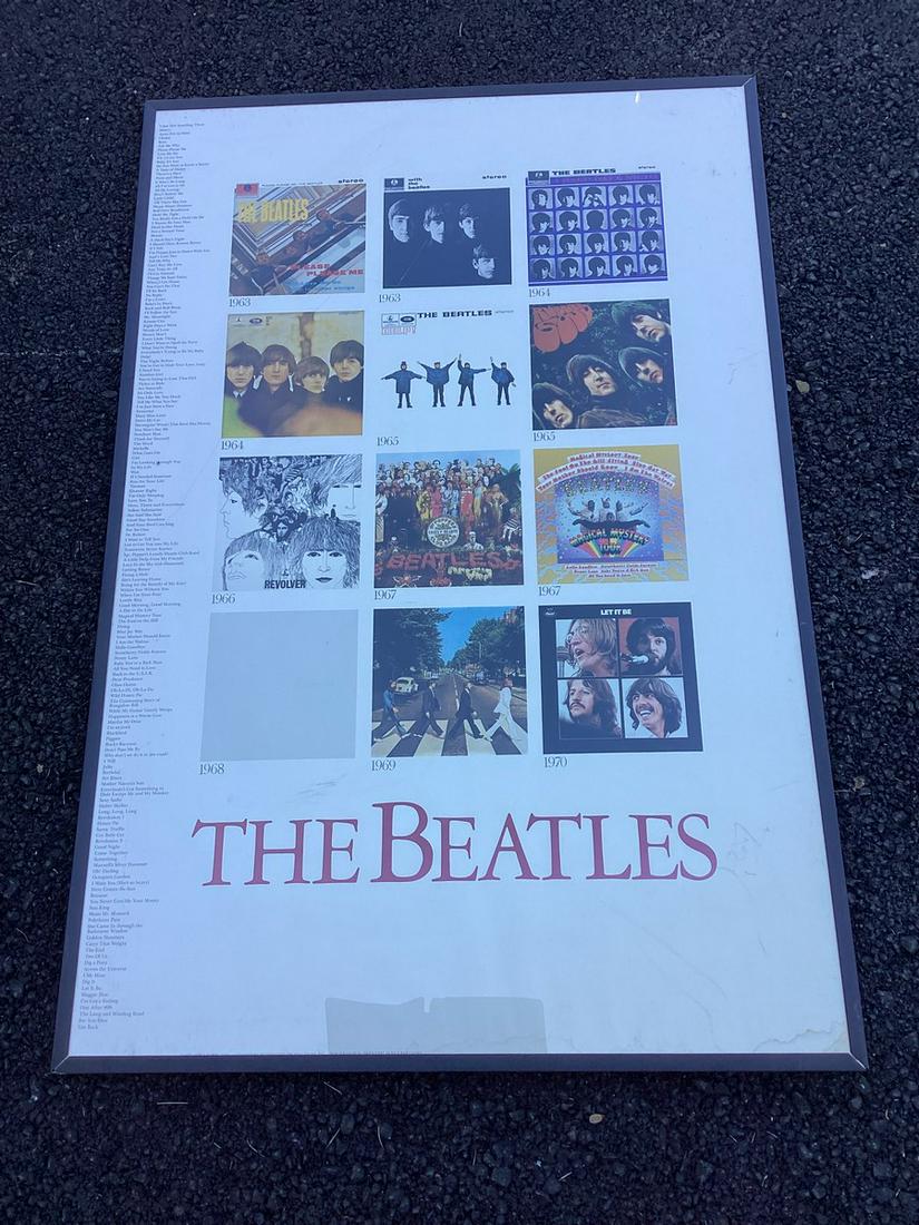 1987 The Beatles Album Cover Poster Framed 36"x24" (1 of 1)