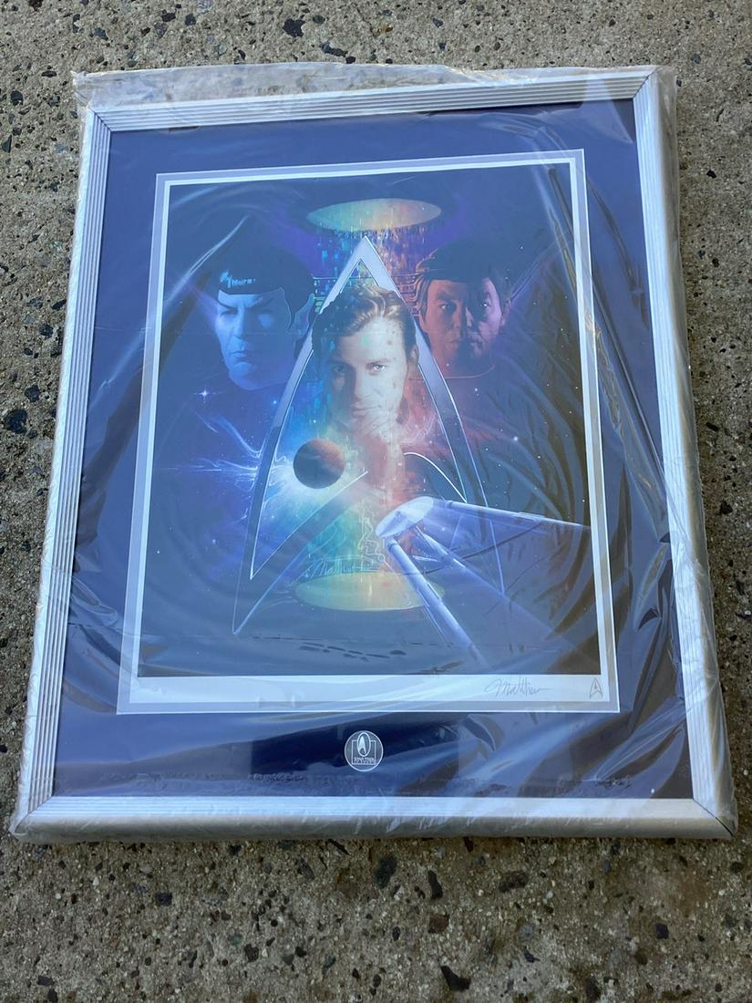 Original Signed Star Trek Work of Art by Matthew Joseph Peak "Beyond The Final Frontier" with COA on (1 of 1)
