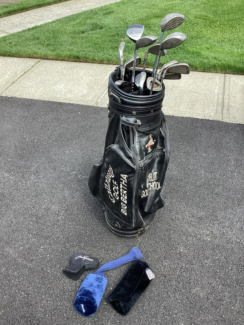 Callaway Complete Golf Club Set with Covers and Bag (1 of 1)