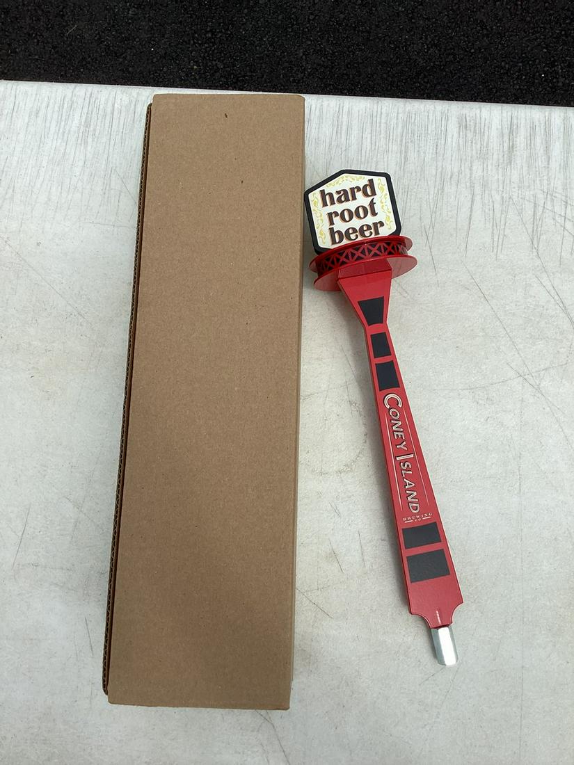 Two Coney Island Brewery Hard Root Beer Taps - one box sealed (1 of 1)