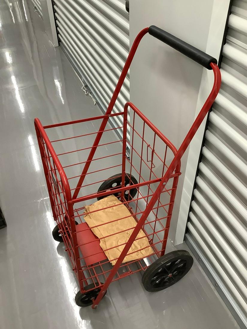Easy Wheels utility cart 41 inches high 18 inches wide: Easy Wheels utility cart 41 inches high 18 inches wide