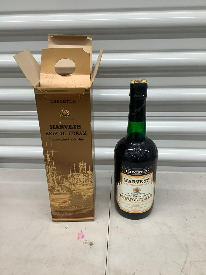 Sealed bottle 750 ML harveys bristol cream in box: Any contents in bottle is Free; You are bidding on the bottle & unbroken tax stamp
