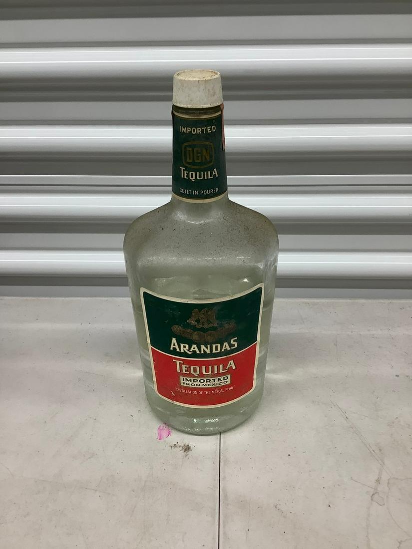 Bottle of Arandas tequila: Any contents in bottle is Free; You are bidding on the bottle & unbroken tax stamp