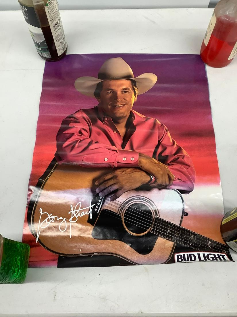 George Strait Budlight Poster 16x20": George Strait Budlight Poster 16x20"