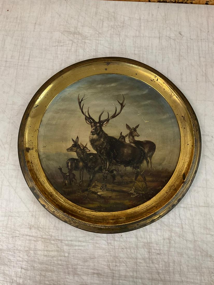 Tin Reindeer Wall Hanging 14 in. (1 of 1)