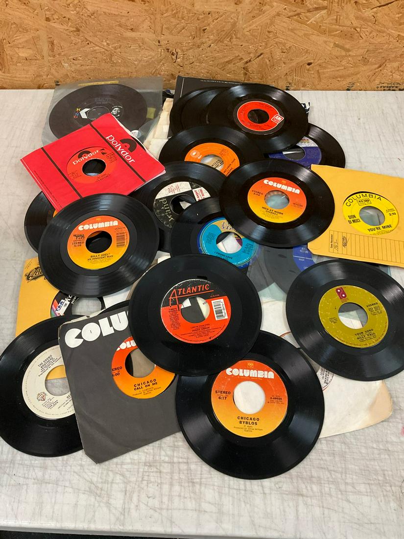 Lot of 45's Various Artist Including Men at Work, Debbie Gibson, James Brown and More (1 of 1)