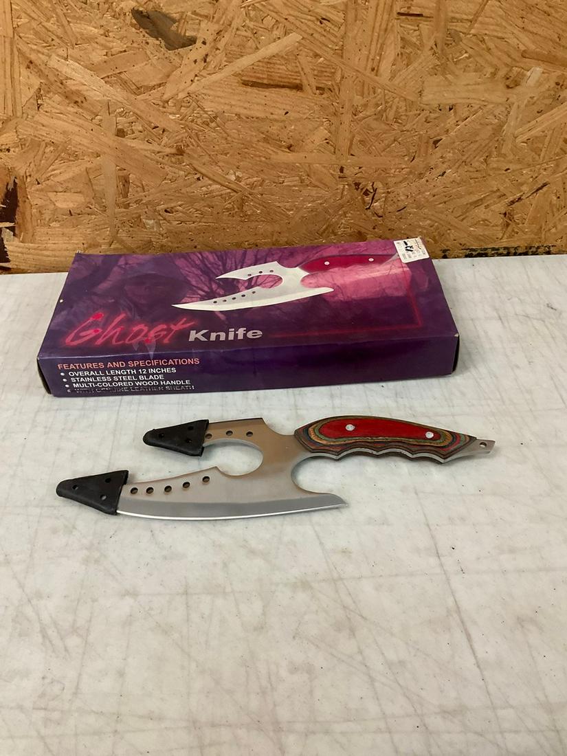 Ghost KnifeStainless Steel Blade Multi-Colored Wood Handle 12 in.: Ghost KnifeStainless Steel Blade Multi-Colored Wood Handle 12 in.