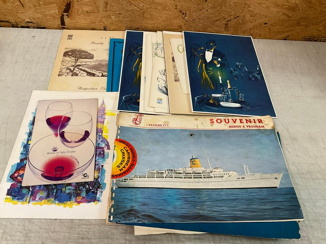 Lot of 1970's Cruise Ship Menus (1 of 1)
