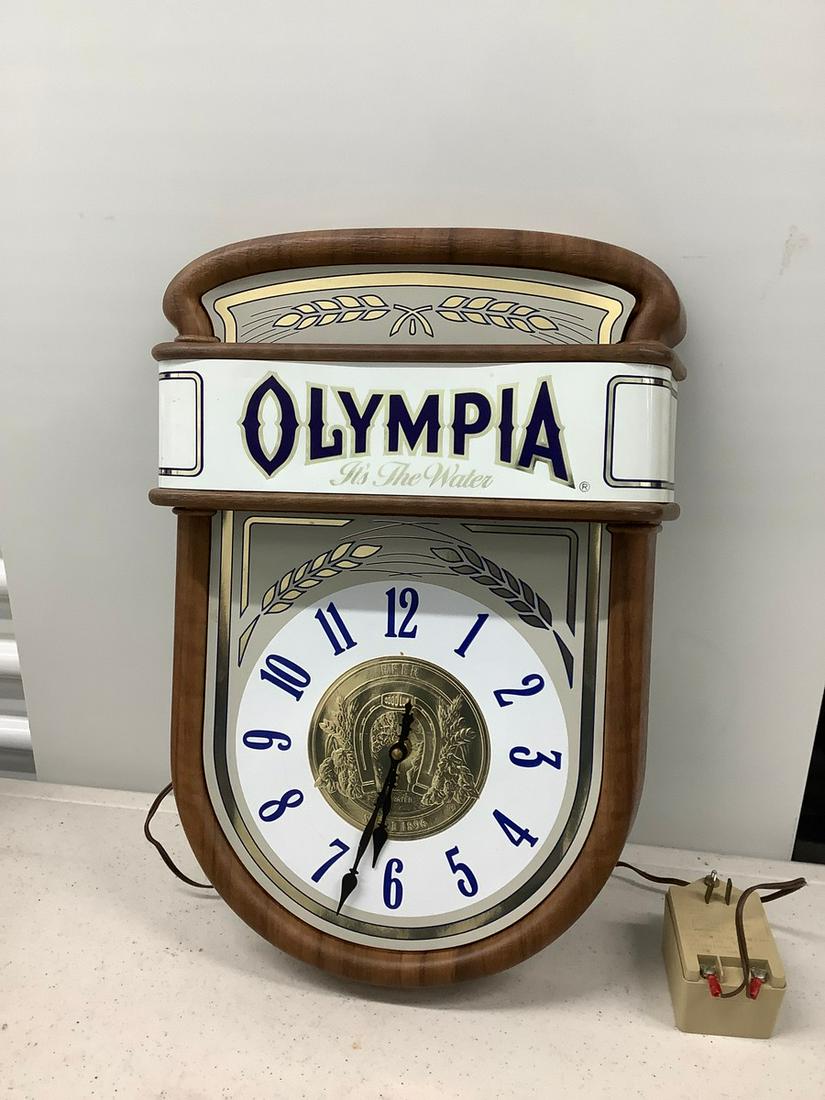 Olympia electric wall clock (18"x11"): Olympia electric wall clock (18"x11")