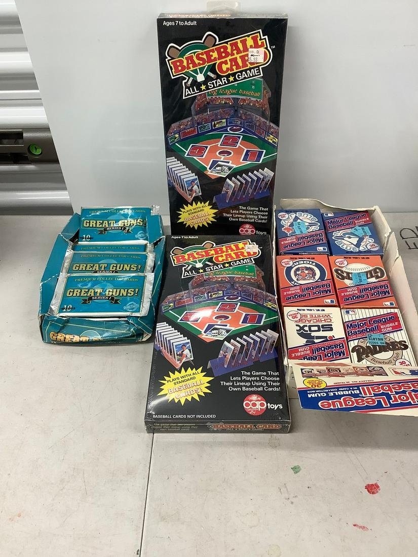 Large lot of assorted sealed baseball trading cards and more (1 of 1)