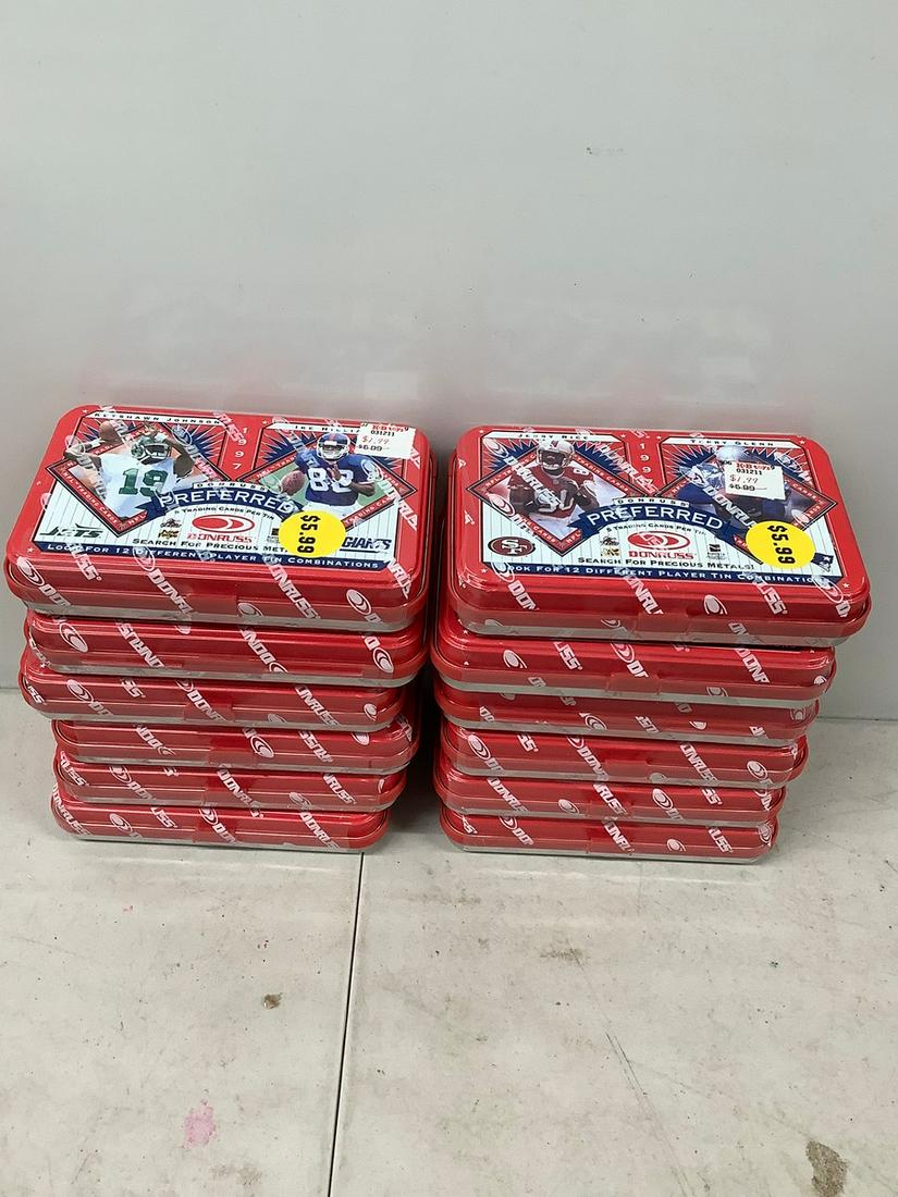 Large lot of preferred sealed don russ NFL cards: Large lot of preferred sealed don russ NFL cards