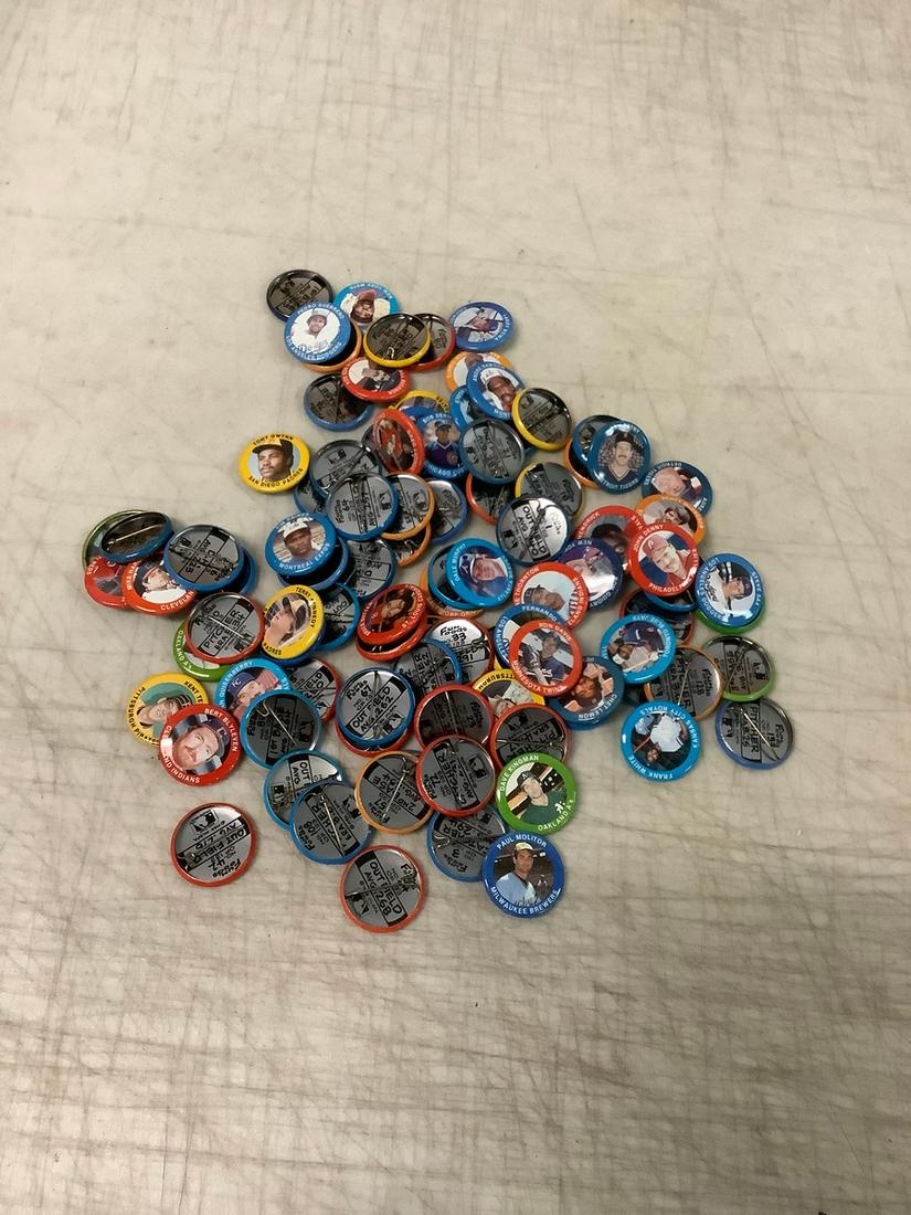 Large lot of vintage baseball pins (1 of 1)