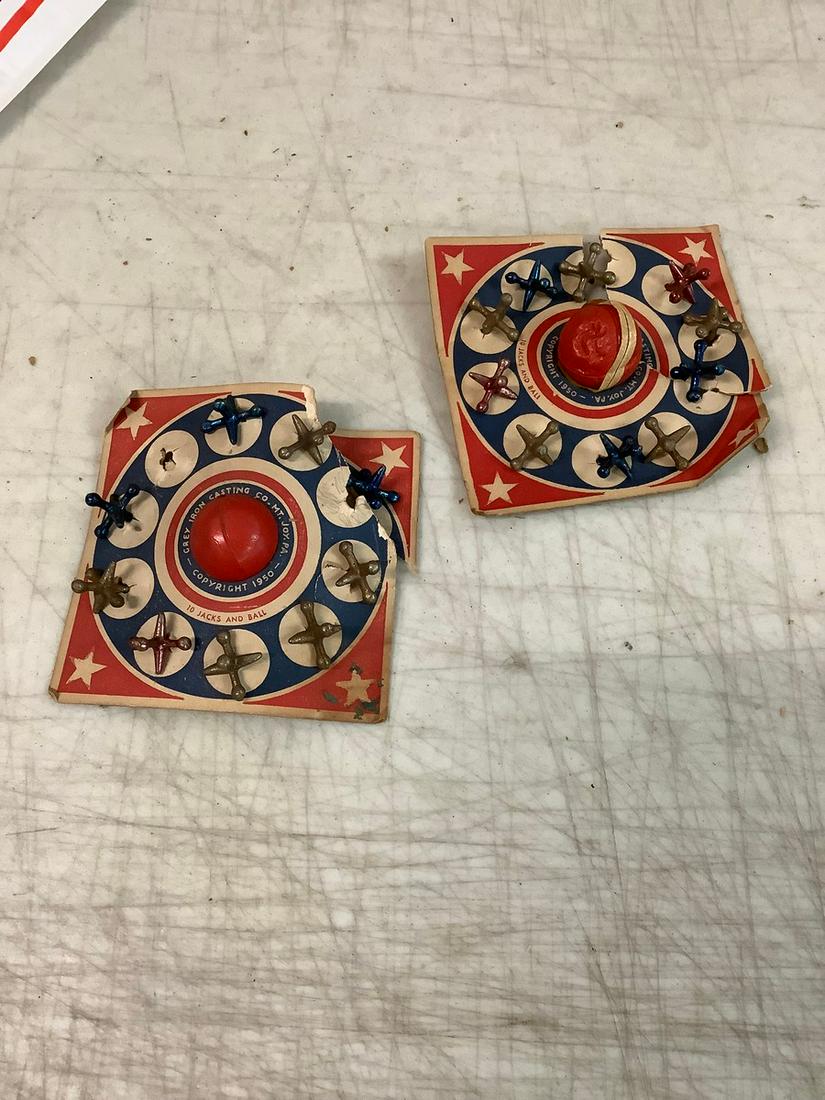 Grey Iron Casting vintage 1950" game Jacks and ball (1 of 1)