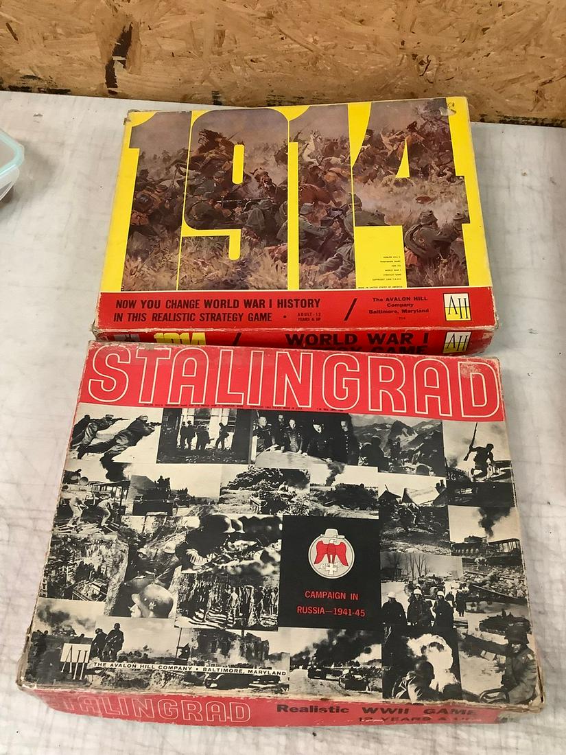 Vintage World War 1 and 2 Board Games (1 of 1)