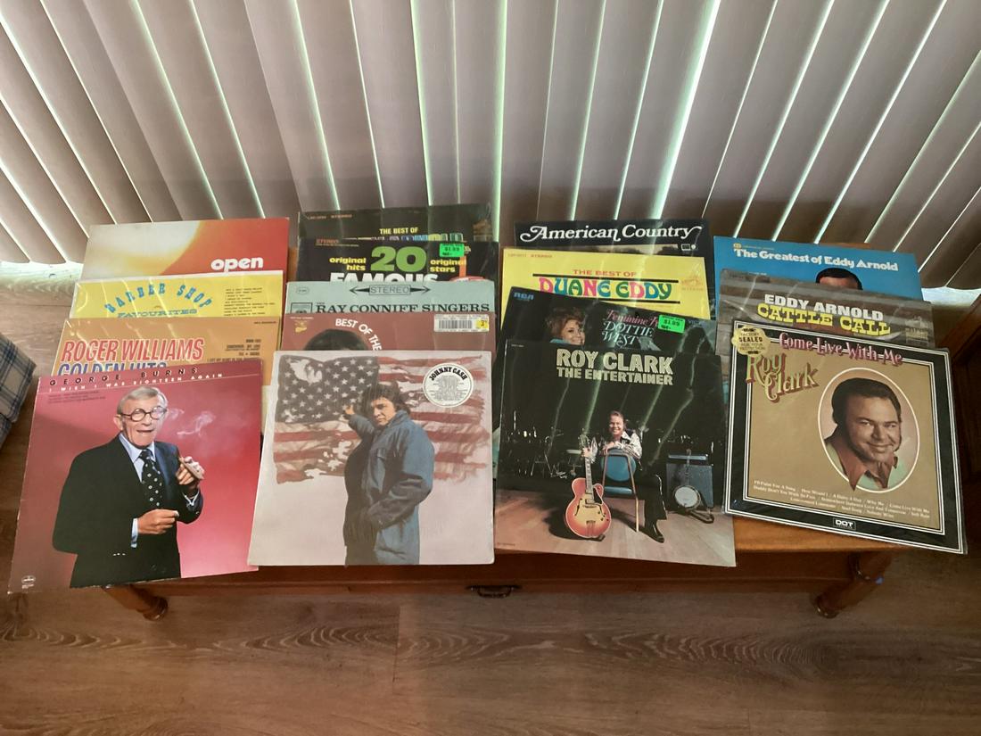 Johnny Cash & Large lot of Vintage Country & other Records: Johnny Cash & Large lot of Vintage Country & other Records