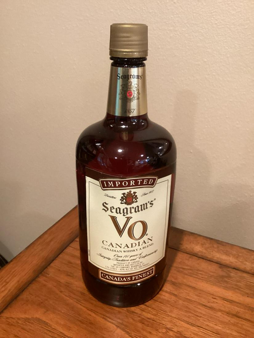 Sealed 1.75L Seagram's VO Whiskey: Sealed 1.75L Seagram's VO Whiskey